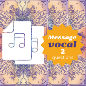 Tirage de tarot - Message enregistré 2Q